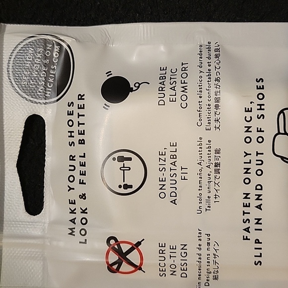 Hickies lacing system-black, kids size New - Picture 7 of 8